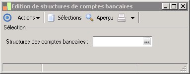 Edition De Structures De Comptes Bancaires